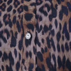 Sale Robe boutons bijoux imprimé léopard Viva Femme Femme Jupe, Robe