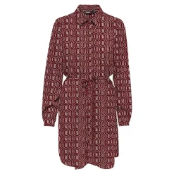 Discount Robe chemise ceinturée imprimée fantaisie Femme Femme Jupe, Robe