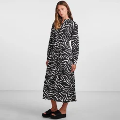 Sale Robe chemise longues imprimé animalier blanc et Femme Femme Jupe, Robe