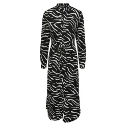 Sale Robe chemise longues imprimé animalier blanc et Femme Femme Jupe, Robe