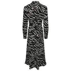 Sale Robe chemise longues imprimé animalier blanc et Femme Femme Jupe, Robe