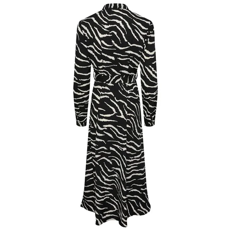 Sale Robe chemise longues imprimé animalier blanc et Femme Femme Jupe, Robe