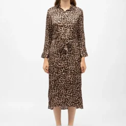 Outlet Robe chemise léopard ramia Femme Femme Jupe, Robe