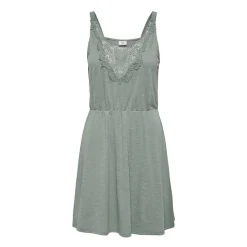 Sale Robe cintrée à la taille avec décolleté à dentelle Femme Femme Jupe, Robe