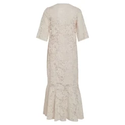 Hot Robe col v longue Nalina 3/4 Rosewater Femme Femme Jupe, Robe