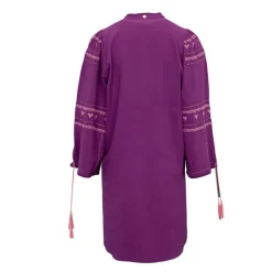 Clearance Robe coton purple lima avec broderie Femme Femme Jupe, Robe