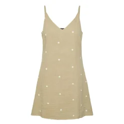 Discount Robe courte à bretelles brodée en gaze de coton Femme Femme Short, Bermuda