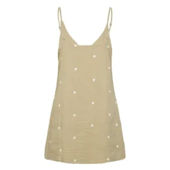 Discount Robe courte à bretelles brodée en gaze de coton Femme Femme Short, Bermuda