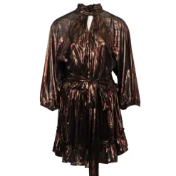 Discount Robe courte brillante madisson lurex à nouer Femme Femme Jupe, Robe