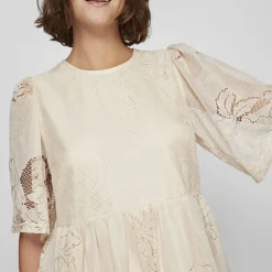 Online Robe courte dentelle kayle manches 3/4 black Femme Femme Jupe, Robe