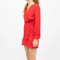 Discount Robe courte effet croisé rachel Femme Femme Jupe, Robe