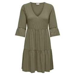 Discount Robe courte évasée manches 3/4 Femme Femme Jupe, Robe