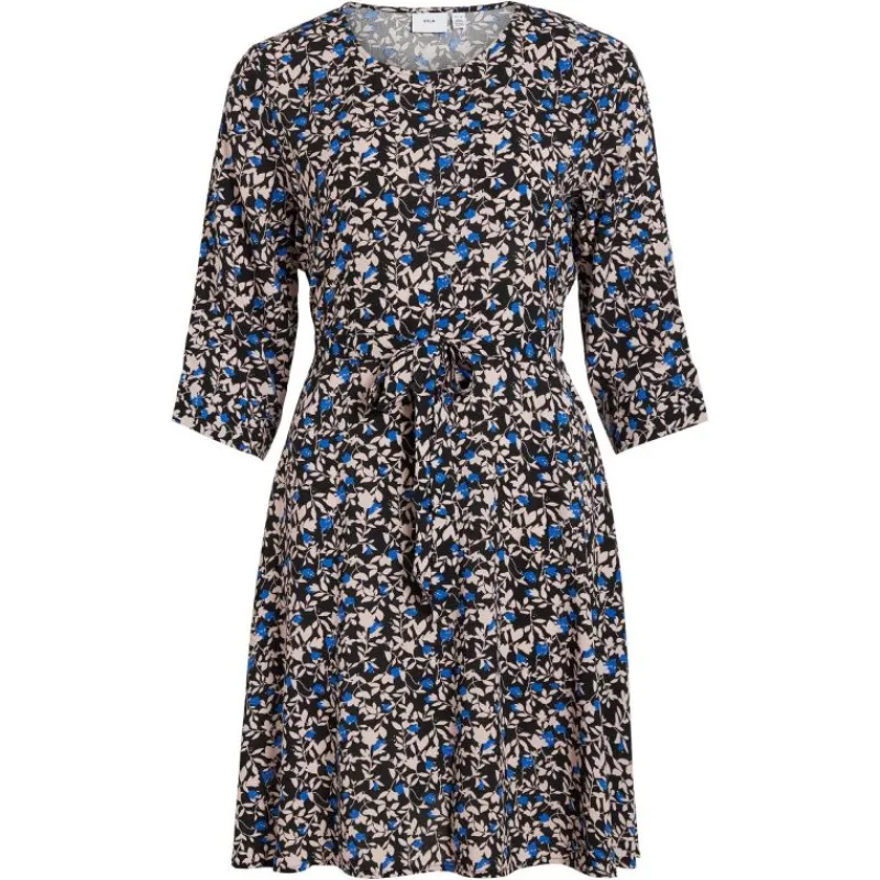 Outlet Robe courte manches 3/4 imprimée floral Femme Femme Jupe, Robe