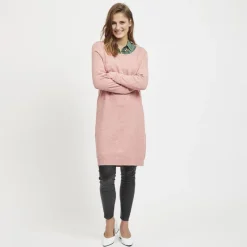 Discount Robe courte manches longues en fine maille Femme Femme Jupe, Robe