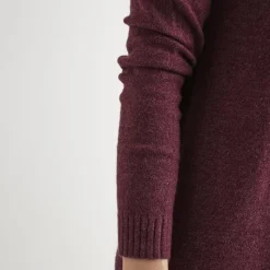 Hot Robe courte manches longues en fine maille Femme Femme Jupe, Robe