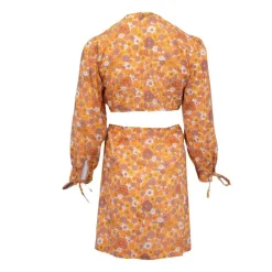 Discount Robe courte marty décolletée fleuri à nouer Femme Femme Jupe, Robe