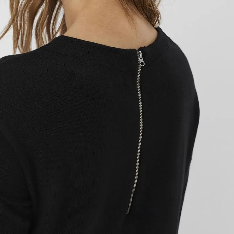 Outlet Robe courte e droite zip au dos Femme Femme Jupe, Robe