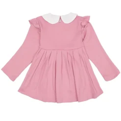 New Robe courte plissée col claudine blanc fille épaules à volants Enfant Enfant Jupe, Robe