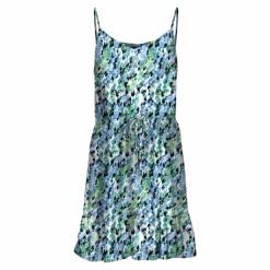 New Robe courte sans manches col v imprimé cordon Femme Femme Jupe, Robe