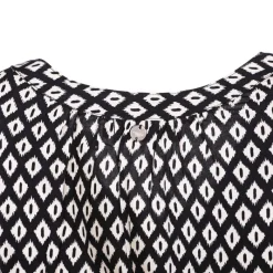 Robe dayia imprimé graphique et blanc Femme Femme Jupe, Robe