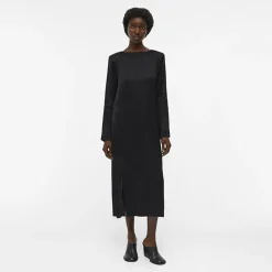 Sale Robe de soirée maxi e manches longues avec fente Femme Femme Jupe, Robe