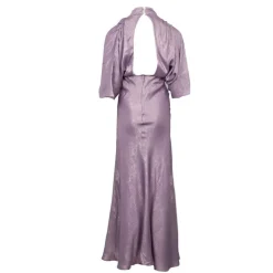New Robe flora col cheminée à drapé dos nu Femme Femme Jupe, Robe