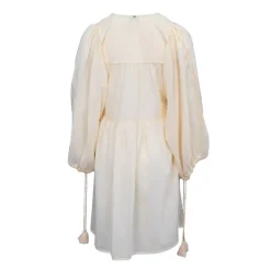 Outlet Robe hita manches longues à nouer couleur clair Femme Femme Jupe, Robe