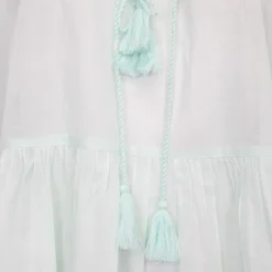 Clearance Robe hita manches longues à nouer couleur clair Femme Femme Jupe, Robe