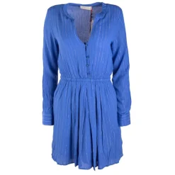 Robe juana manches longues ajustée avec liseré doré Femme Femme Jupe, Robe