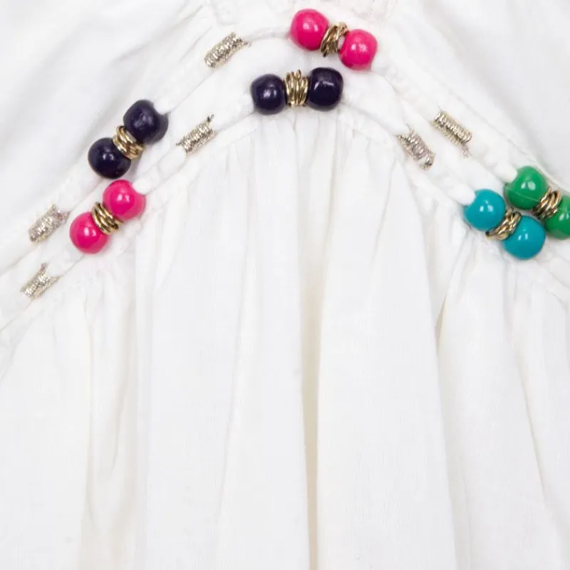 New Robe longue à bretelles avec perles coton Femme Femme Jupe, Robe