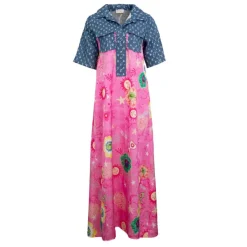 Clearance Robe longue à fleurs didi jean avec pois Femme Femme Jupe, Robe