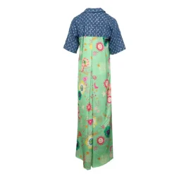 New Robe longue à fleurs didi jean avec pois Femme Femme Jupe, Robe