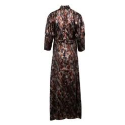 Discount Robe longue brillante noemie col cheminée Femme Femme Jupe, Robe