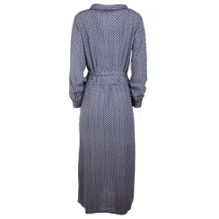 New Robe longue col chemise niko imprimé géométrique Femme Femme Jupe, Robe