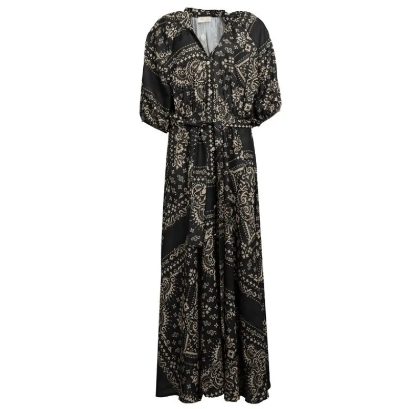 Hot Robe longue festival motif cachemire Femme Femme Jupe, Robe