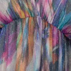 Discount Robe longue kyo col cheminée imprimé coloré Femme Femme Jupe, Robe