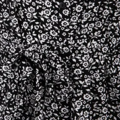 Outlet Robe longue manches courtes à petites fleurs verte Femme Femme Jupe, Robe