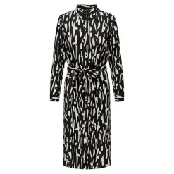 Best Robe longue manches longues Divya col chemise regular fit black sandshell Femme Femme Jupe, Robe