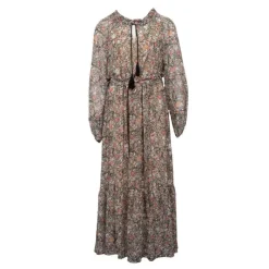 Clearance Robe longue multicolor fleurie bohème Femme Femme Jupe, Robe