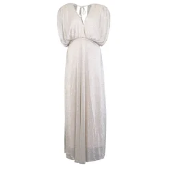 Best Robe longue tres col v brillante Femme Femme Jupe, Robe