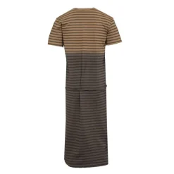 Hot Robe longue t-shirt coton alicia à rayures Femme Femme Jupe, Robe