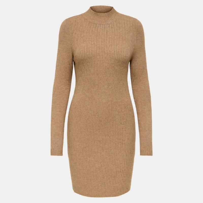 Online Robe maille ajustée Kattie col montant manches longues Femme Femme Jupe, Robe