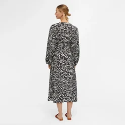 Online Robe manches ballons col V à motif Femme Femme Jupe, Robe