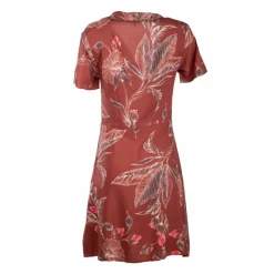 Robe manches courtes col v à fleurs Femme Femme Jupe, Robe