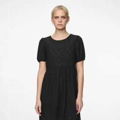 New Robe manches courtes en broderie anglaise Femme Femme Jupe, Robe