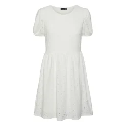 Hot Robe manches courtes en broderie anglaise Femme Femme Jupe, Robe