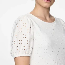 Hot Robe manches courtes en broderie anglaise Femme Femme Jupe, Robe