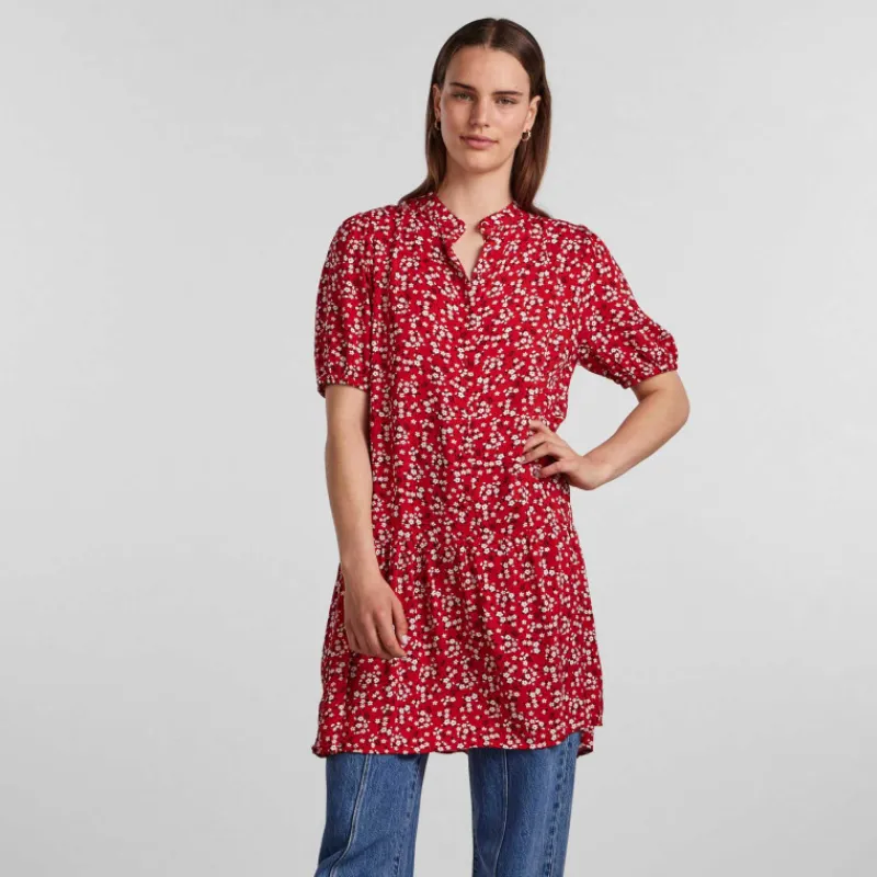 New Robe manches courtes imprimé viscose lenzing ecovero Femme Femme Jupe, Robe