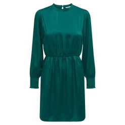 Online Robe manches longues cocktail noire satinée Femme Femme Jupe, Robe