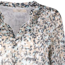 Hot Robe manches longues imprimée léopard Femme Femme Jupe, Robe